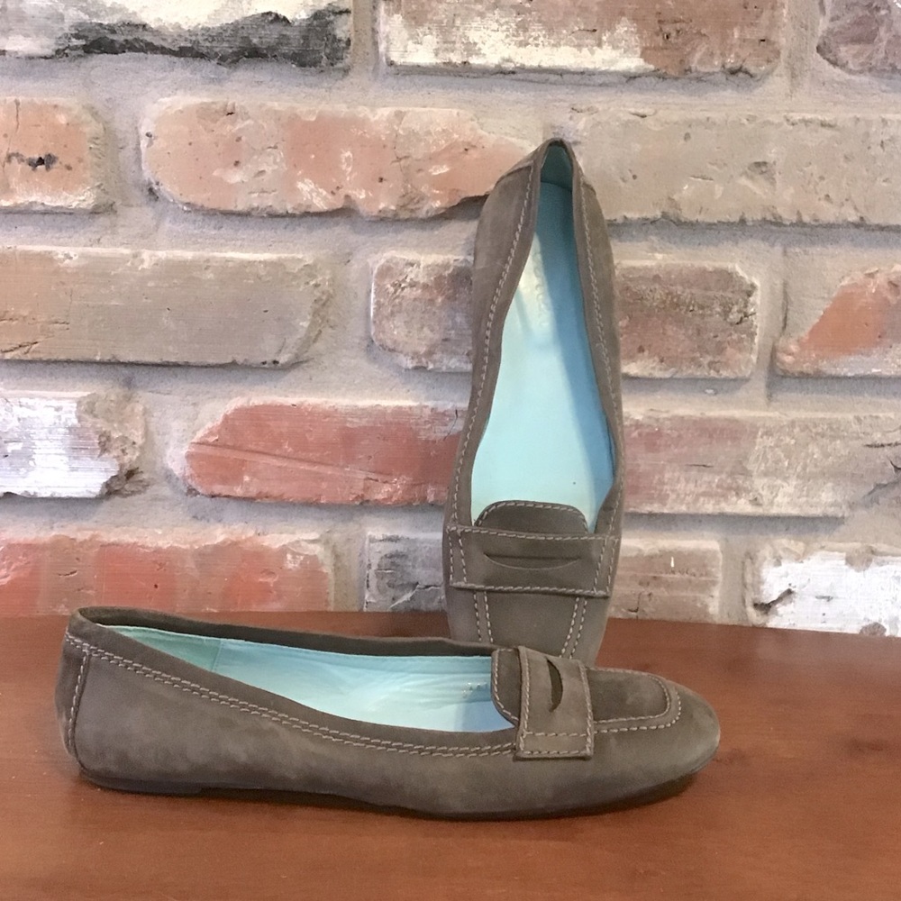 BODEN Classic Brown Suede Penny Loafer Flats 40